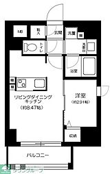 ＧＲＡＮＳＩＴＥ千代田水道橋 7階1LDKの間取り