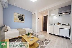 東京メトロ千代田線 北千住駅 徒歩8分の賃貸マンション 2階ワンルームのリビング/ダイニング