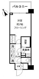 Ｎ−ｓｔａｇｅ　赤羽志茂 5階1Kの間取り