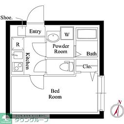 Ｍステージ志村坂上 3階1Kの間取り
