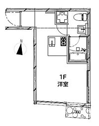 ＣＲＥＡＬ板橋氷川町 1階ワンルームの間取り