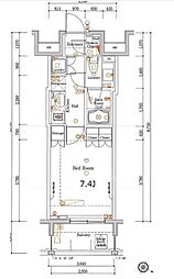 ＷＩＬＬ　ＶＥＲＴ東十条 4階1Kの間取り