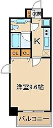 ＫＪ新板橋 3階1Kの間取り
