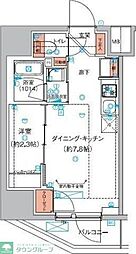 ハーモニーレジデンス巣鴨山手インサイド 1階1DKの間取り
