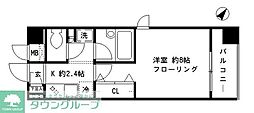 Ｃａｓａ　Ｖｅｒｄｅ 4階1Kの間取り