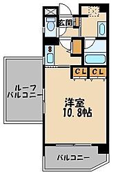 グレイスコート志村三丁目 5階1Kの間取り