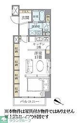 シティハイツ根津 3階1Kの間取り