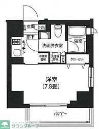 アイルプレミアム駒込 5階1Kの間取り