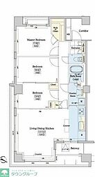 レジディアタワー上池袋（タワー棟） 7階3LDKの間取り