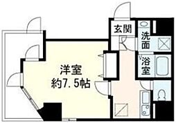 ブリヤン諏訪台 1階1Kの間取り