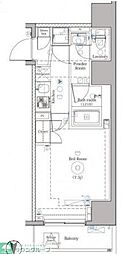 DIPS上野NORTH 12階1Kの間取り