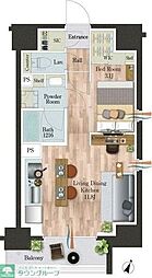 ＯＲＳＵＳ板橋本町 13階1LDKの間取り