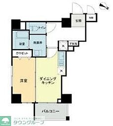 プレセダン板橋本町 7階1DKの間取り