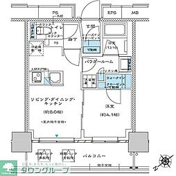 プレミスト板橋 5階1LDKの間取り