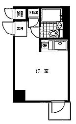 江戸川橋センチュリープラザ21 ワンルームの間取図画像