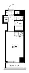ライオンズマンション千駄木第2 1Kの間取図画像