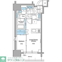 ルフォンプログレ本郷三丁目 1LDKの間取図画像