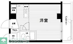 シティ東十条 1Kの間取図画像