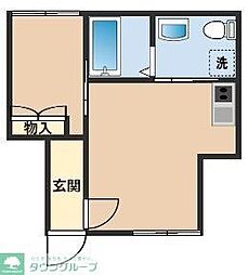 ザレジデンス東十条 1DKの間取図画像