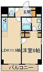 ParkAxis板橋本町弐番館 1LDKの間取図画像