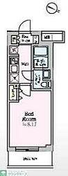 アイルプレミアム赤羽ウエスト 1Kの間取図画像