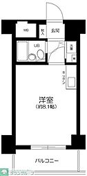 藤和シティコープ新大塚 ワンルームの間取図画像