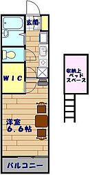 レオパレスアプロス 1Kの間取図画像