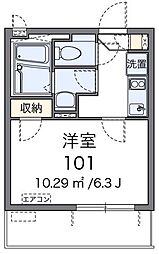 レオネクストレジスター本郷 1Kの間取図画像