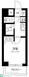 スカイコート後楽園壱番館 1Kの間取図画像