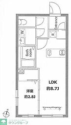 プライムブリス文京春日 1LDKの間取図画像