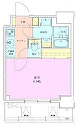 RBM巣鴨レジデンス壱番館 1Kの間取図画像
