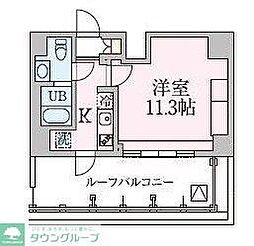 ブランシュワ 1Kの間取図画像
