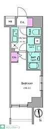 レジディア浅草吾妻橋 1Kの間取図画像