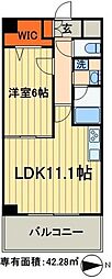 福信館 1LDKの間取図画像