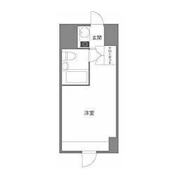グランドハウスシャンティ ワンルームの間取図画像