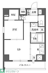 ダイナ大島 1LDKの間取図画像
