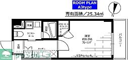 ステージグランデ錦糸町 1Kの間取図画像