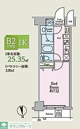 HY's綾瀬駅前 1Kの間取図画像