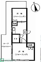 SKマンション 2DKの間取図画像