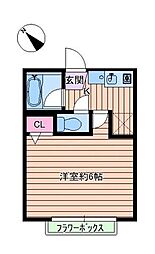 メイチピア 1Kの間取図画像