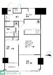 ポセイドンテラス 2LDKの間取図画像
