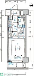 AZESTお花茶屋5 1Kの間取図画像