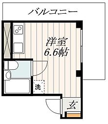 足立区谷中1丁目マンション ワンルームの間取図画像