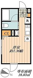 DUOMAISON千住中居町 ワンルームの間取図画像
