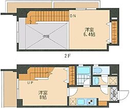 ポルト悠悠 2Kの間取図画像