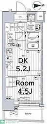 メイクス西新井大師 1DKの間取図画像