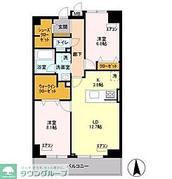 ロイヤルパークスシーサー 1SLDKの間取図画像