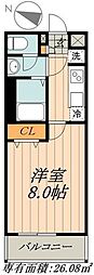 リブリ・RiKi 1Kの間取図画像