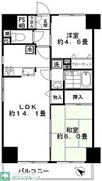 ロイヤルプラザ浅草 2LDKの間取図画像