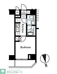 Risingplace綾瀬二番館 1Kの間取図画像